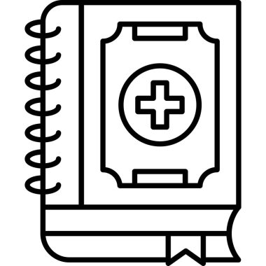 kitap simgesi vektör illüstrasyonu