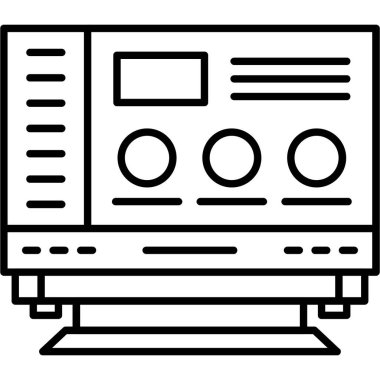 Kondüsyoncu. Web simgesi basit illüstrasyon