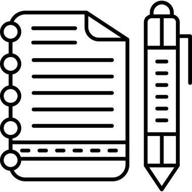 kalem simgesi vektör illüstrasyonu