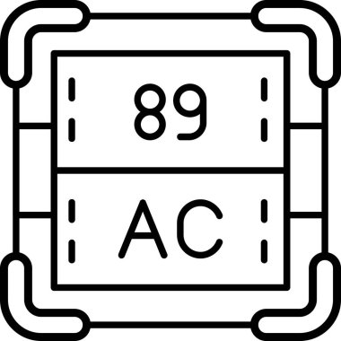 Bir simgenin vektör illüstrasyonu