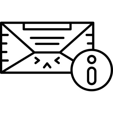 posta simgesi, vektör illüstrasyonu