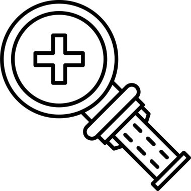 arama web simgesi, basit vektör illüstrasyonu