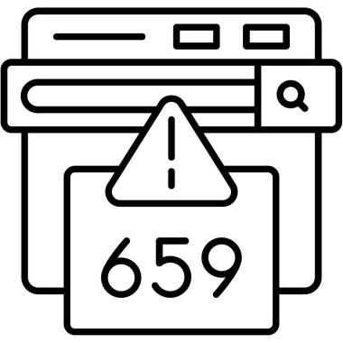 5665 simge, basit vektör illüstrasyonu