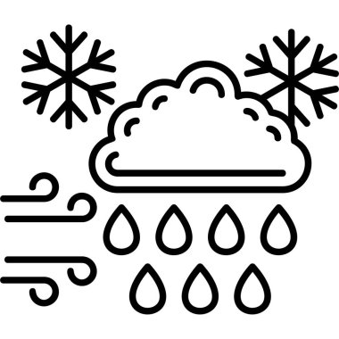 Bulut. Web simgesi basit illüstrasyon