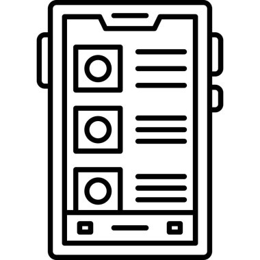 belge simgesi vektör illüstrasyonu