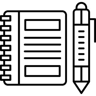 Kalem. Web simgesi basit tasarım