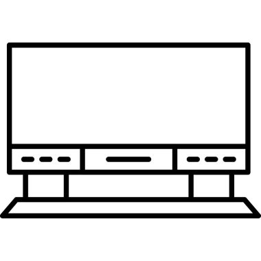 Bilgisayar simgesi. Taslak tarzı. vektör simgesi