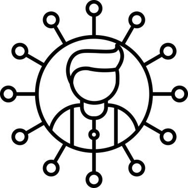 ağ web simgesi, vektör çizim