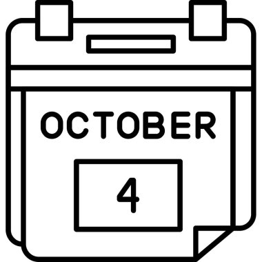 Takvim simgesinin vektör illüstrasyonu