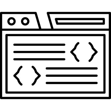 Kodlama geliştirme programlama simgesi
