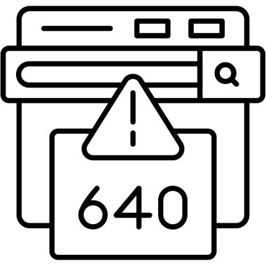 Hata 4 0 4 simgesi, basit biçim