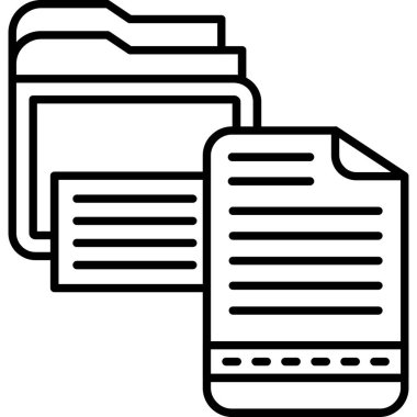 dosya kağıt simgesi ana hat biçiminde