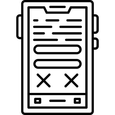 cep telefonu vektör simgesi