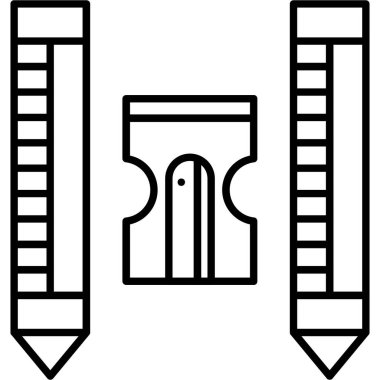 Kalem. Web simgesi basit illüstrasyon