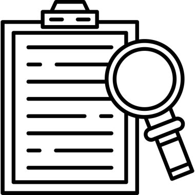 Belge. Web simgesi basit illüstrasyon