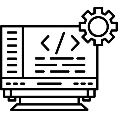 Web tasarım simgesi, vektör illüstrasyonu