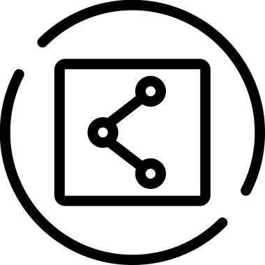 paylaşım simgesi, vektör illüstrasyonu