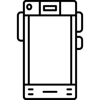 smartphone aygıt simge vektör illüstrasyon izole