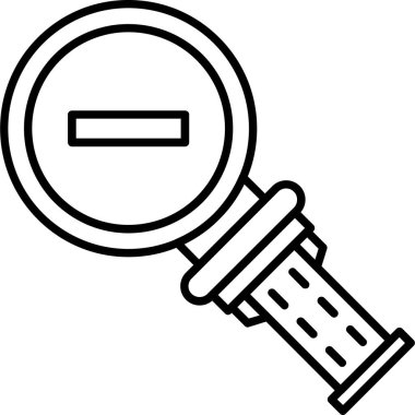 Büyüteç simgesi. Büyüteç'i vektör simgesi web için basit örnek