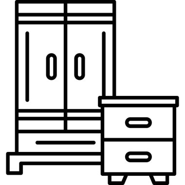 Bina. Web simgesi basit illüstrasyon