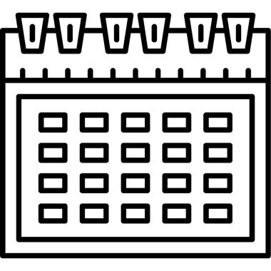 Takvim Tarihi Simge Vektör Özeti ResmiComment