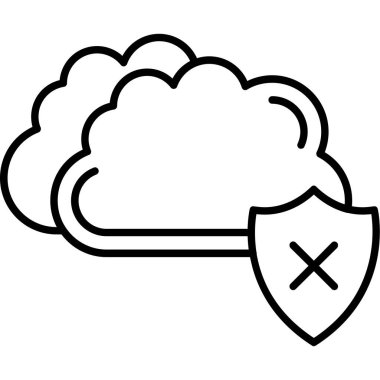 bulut hesaplama vektörü simgesi