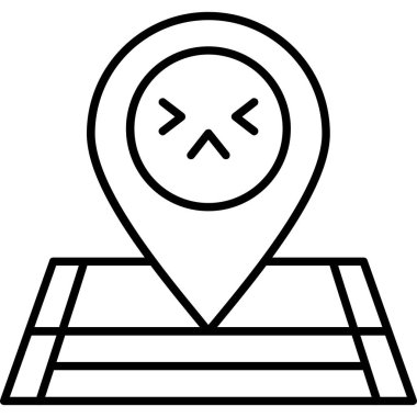 konum simgesi vektör illüstrasyonu