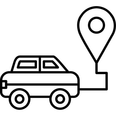 konum haritası simgesi, vektör illüstrasyonu