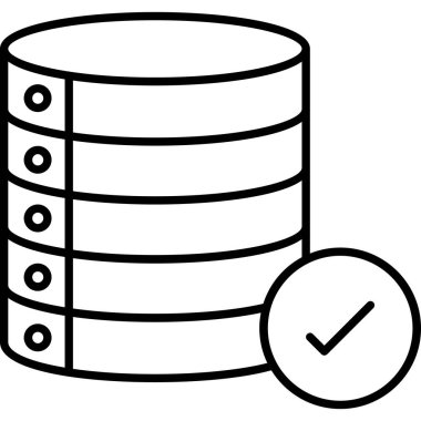 Sunucu. Web simgesi basit illüstrasyon