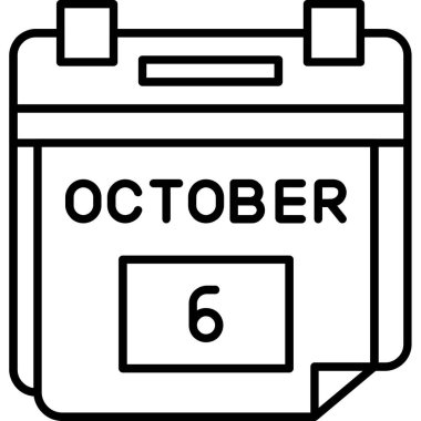 Takvim simgesinin vektör illüstrasyonu