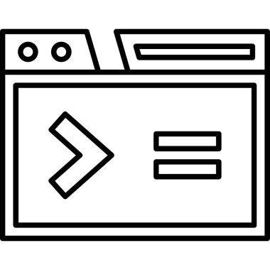 tarayıcı web tasarım simgesi, vektör illüstrasyonu