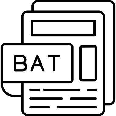 Yarasa. Web simgesi basit illüstrasyon