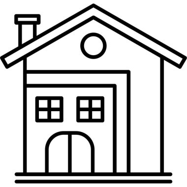 ev simgesi vektör illüstrasyonu