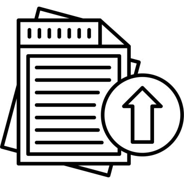 belge dosya simgesi ana hat biçiminde