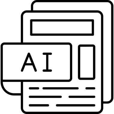 Yapay zeka robot simgesi