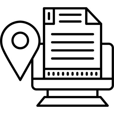 gps konum simgesi, basit biçim