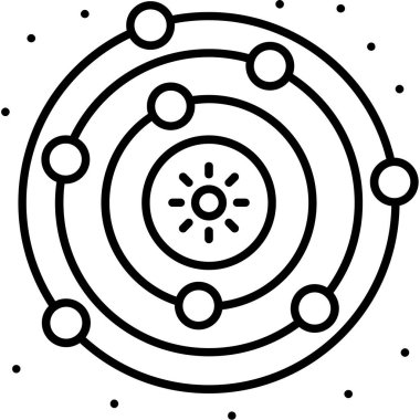 Nükleer nükleer ikon ana hat biçiminde