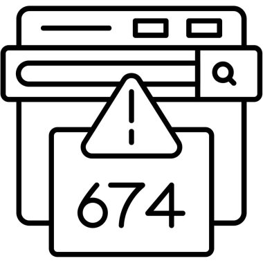 Tarayıcı kodu veri simgesi ana hat biçiminde