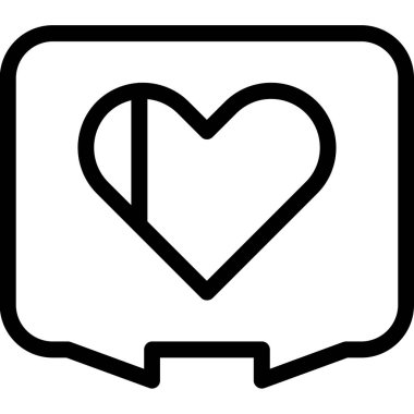 aşk simgesi, vektör illüstrasyonu