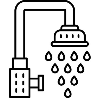 Temizleme kovası temizleme simgesi ana hat biçiminde