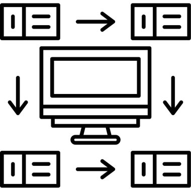 Sunucu. Web simgesi basit tasarım