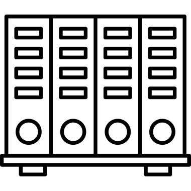 sunucu simgesi vektör illüstrasyonu
