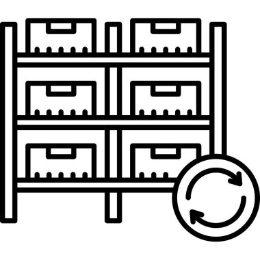 Depo depolama vektör çizim