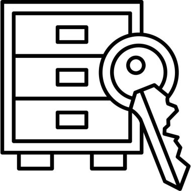 Veri depolama vektör çizim