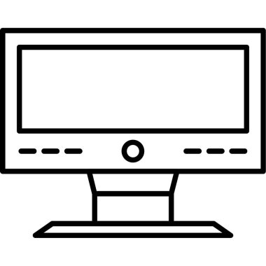 Dizüstü bilgisayar simgesi vektör çizimi