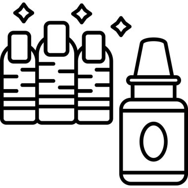 Şişe. Web simgesi basit illüstrasyon