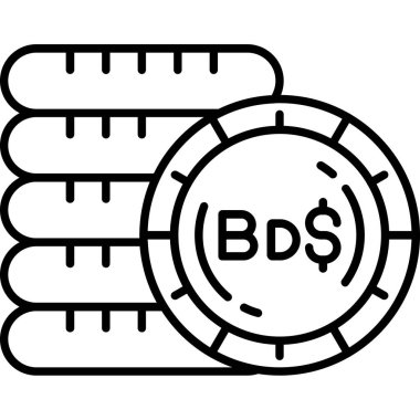 bitcoin. Web simgesi basit illüstrasyon