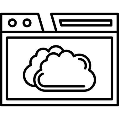 İnternet web simgesi, vektör illüstrasyonu