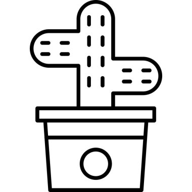 Kaktüs tenceresi. Basit tasarım