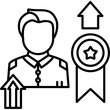 başarı ödülü simgesi ana hatlarıyla